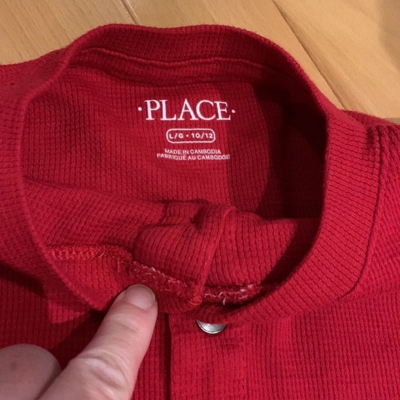 2 Long Sleeve Tees - Glow in the Dark Skeleton & Red - size L (10/12) - Picture 11 of 16